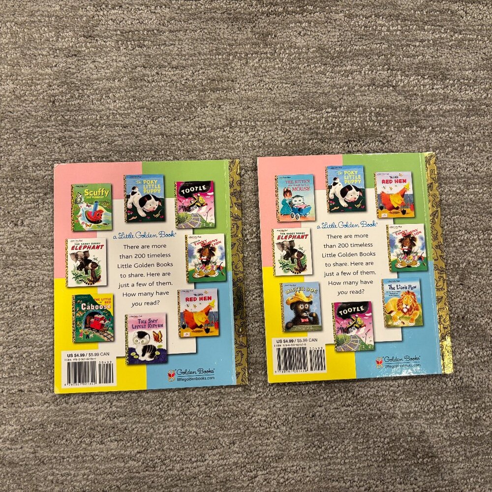 Little Golden Books - Set of 2 - Pokey Little Puppy - Shy Little Kitten - Picture 2 of 2